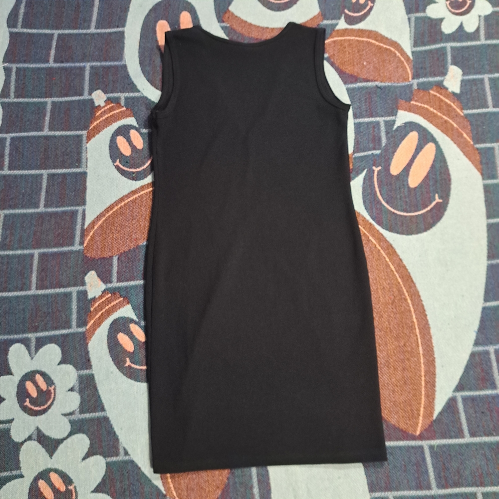 🌈VINTAGE RIBBED V-NECK SHEATH DRESS-12 - Picture 3 of 6